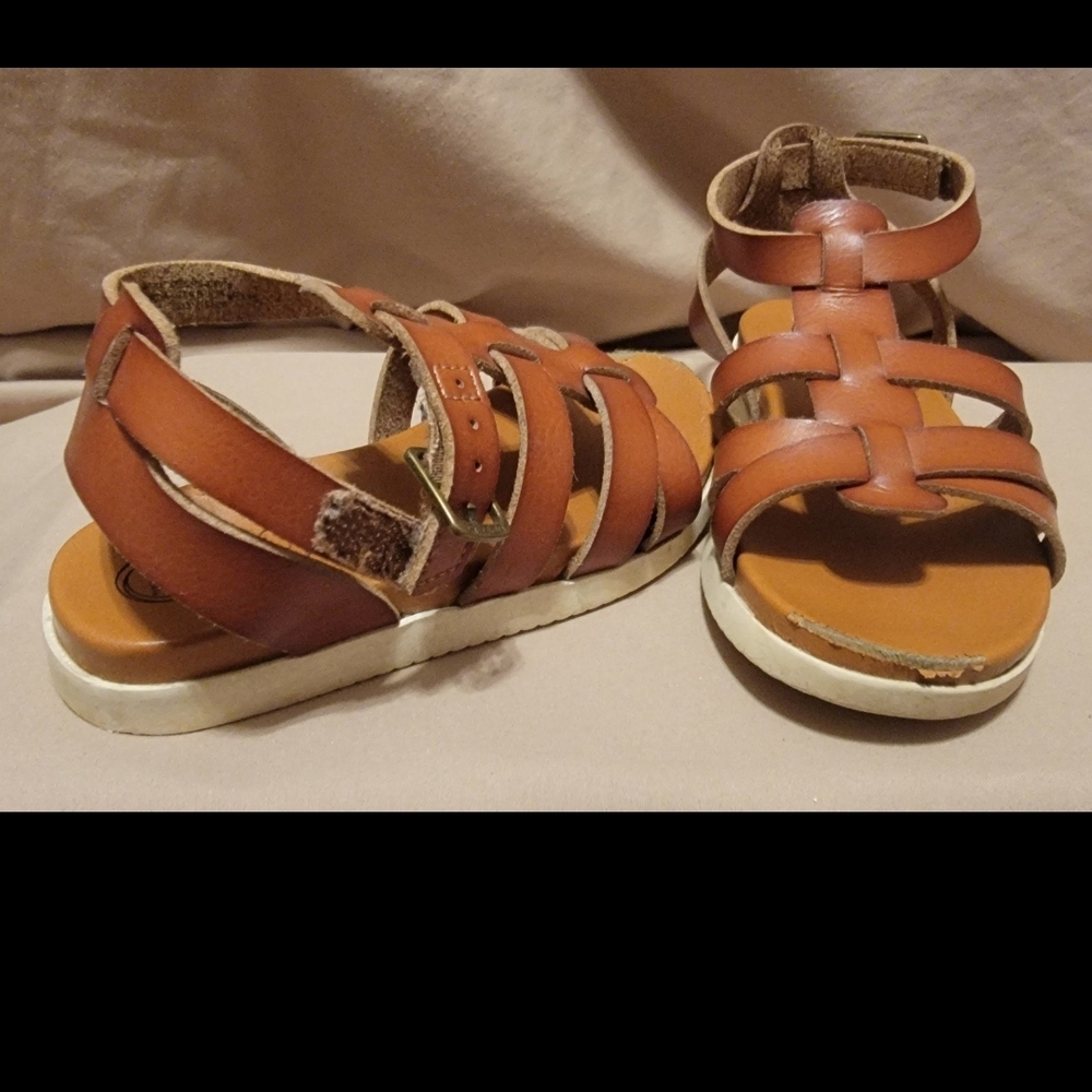 Wonder Nation Brown Strappy Sandals